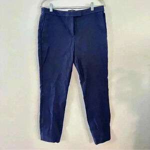 J Crew‎ Womens Size 8 Dark Blue Casual Dress Pants Straight Leg Stretch
